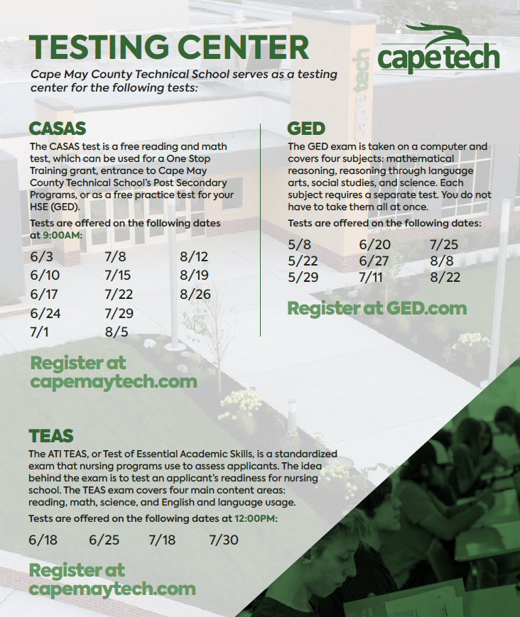 Testing Center Flyer